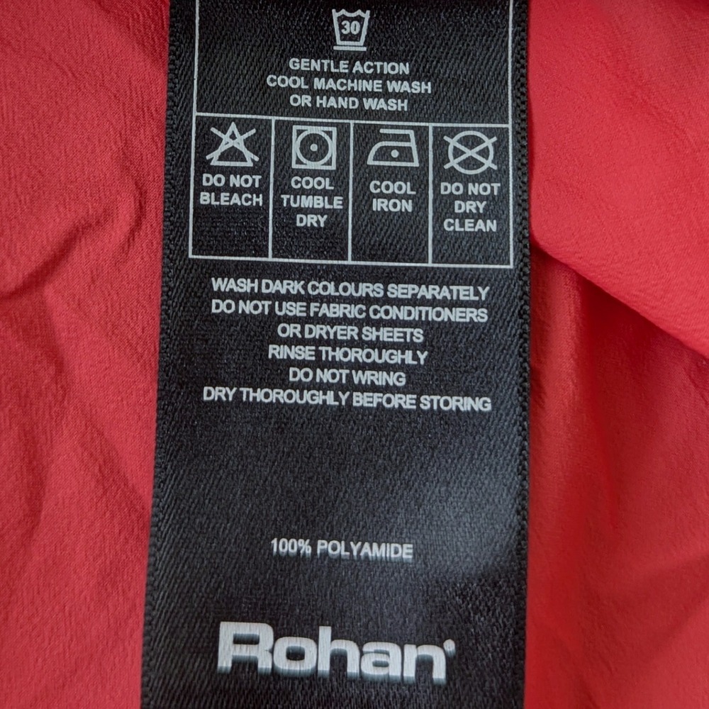 Rohan Windshadow Jacket Women's Large Coral Lightweight Packable Hiking Gorpcore - Picture 5 of 9
